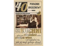 40th Birthday Card, Lying Woman, 13x20,5 cm